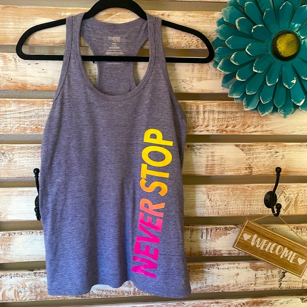 🔥🔥 (3/$20) 
Dangling Woma Size Small Workout Tank | Motivational: Never Stop